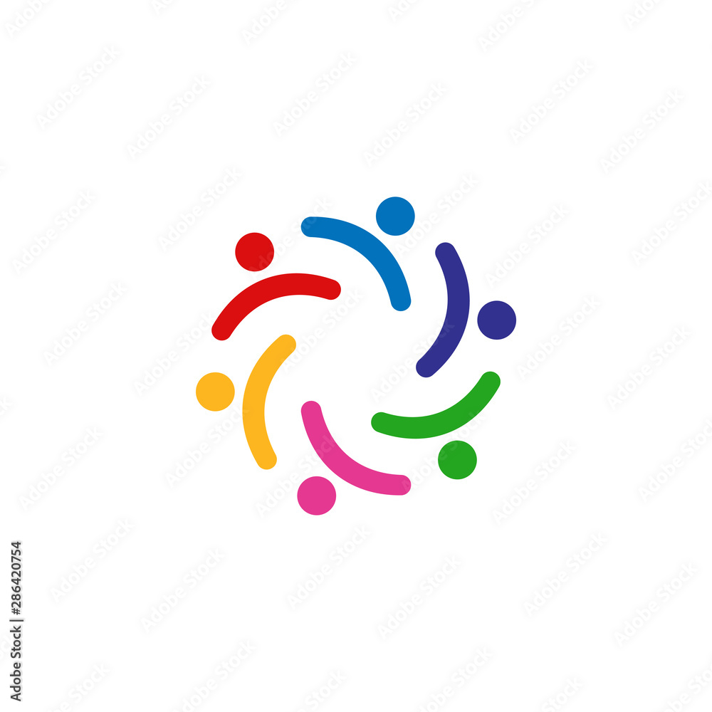 Community graphic design template vector isolated illustration Community graphic design template vector isolated illustration