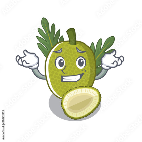 Grinning breadfruit with in the character shape photo