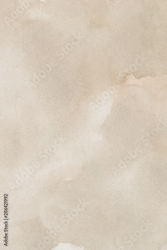 abstract beige splotchy ink watercolor paper background