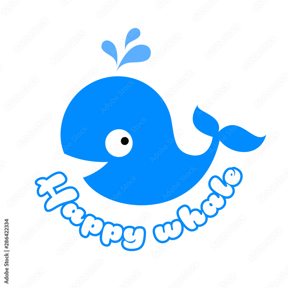 Obraz premium whale design template