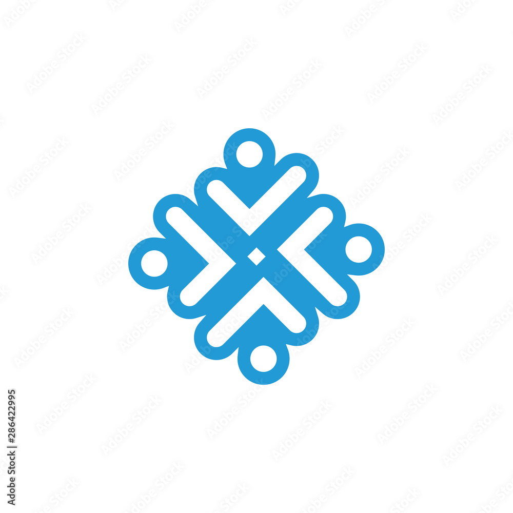 Fototapeta premium Community graphic design template vector isolated illustration