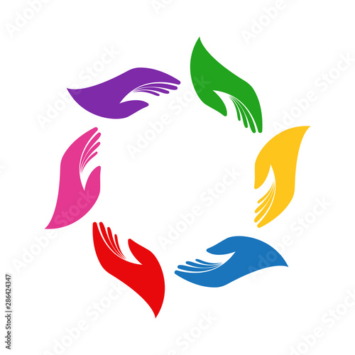 Community graphic design template vector isolated illustration