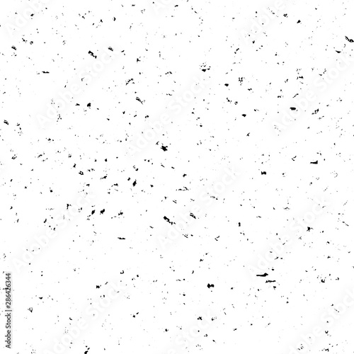 Black and white grunge background. Monochrome abstract texture of cracks, scuffs, chips, dust. Design for backgrounds, wallpapers, covers and packaging