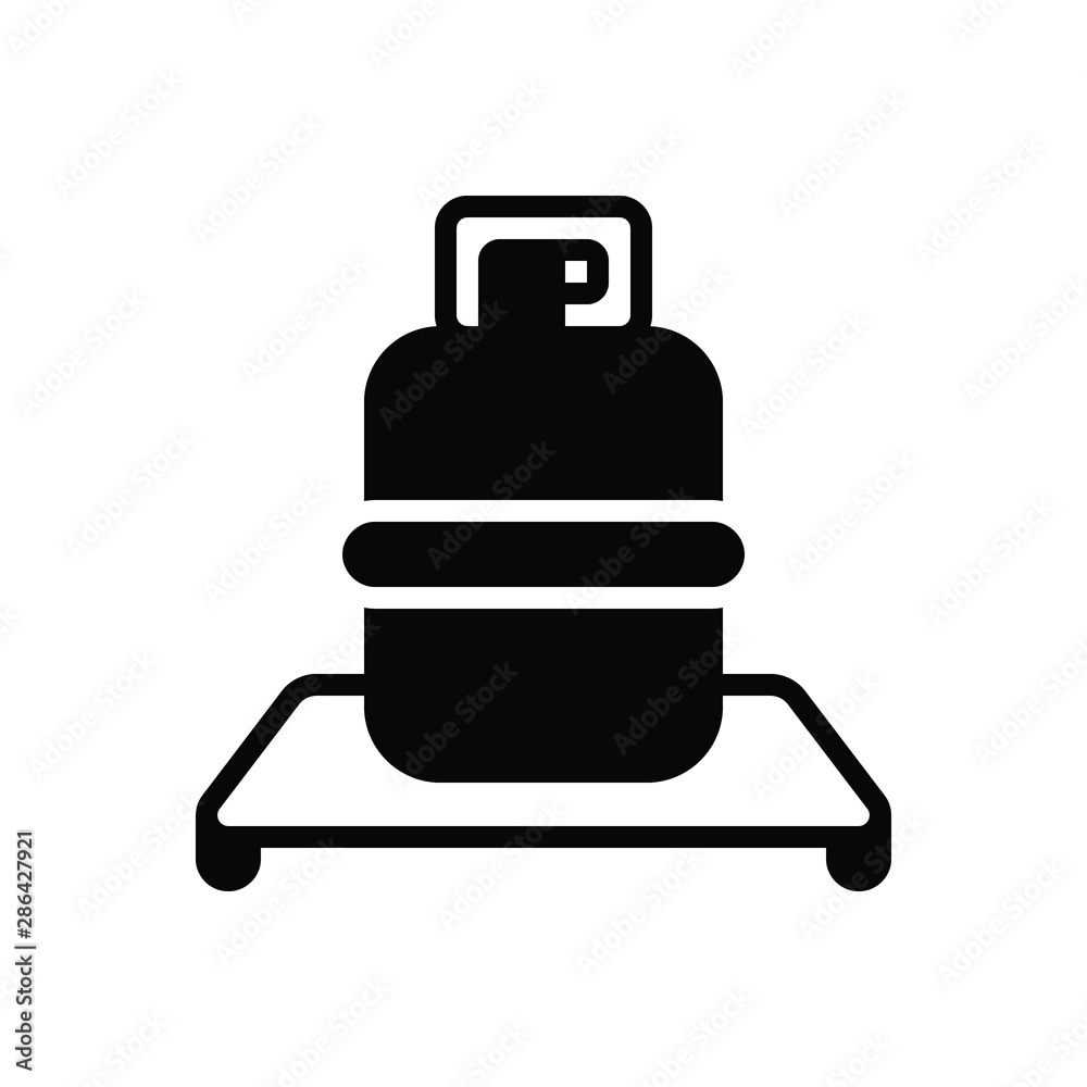 Black solid icon for gas fuel Black solid icon for gas fuel