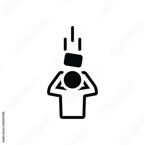 Black solid icon for 