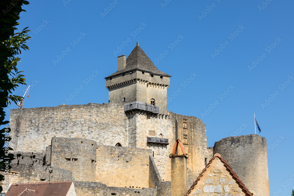 Chateau de Castelnaud, medieval fortress at Castelnaud-la-Chapelle, Dordogne, Aquitaine, France