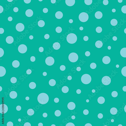 Vector blue polka dots seamless pattern background