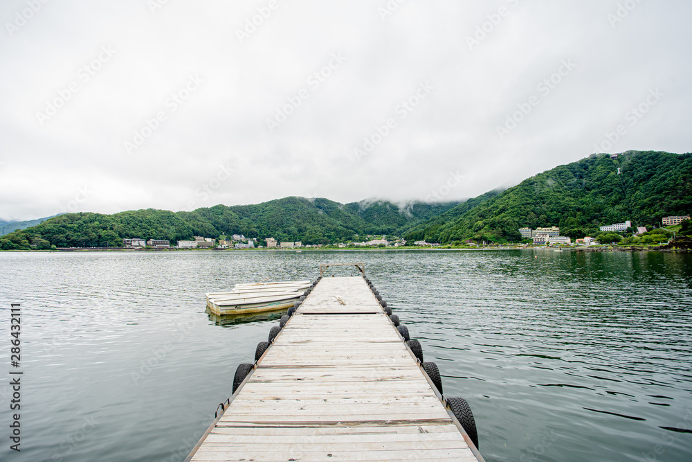 fisherman holiday in lake japan