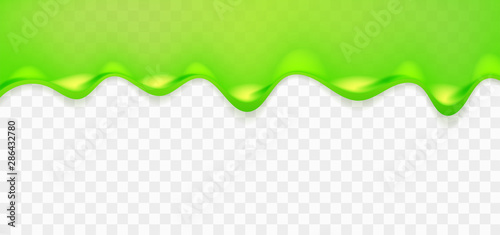 Realistic green sticky slime