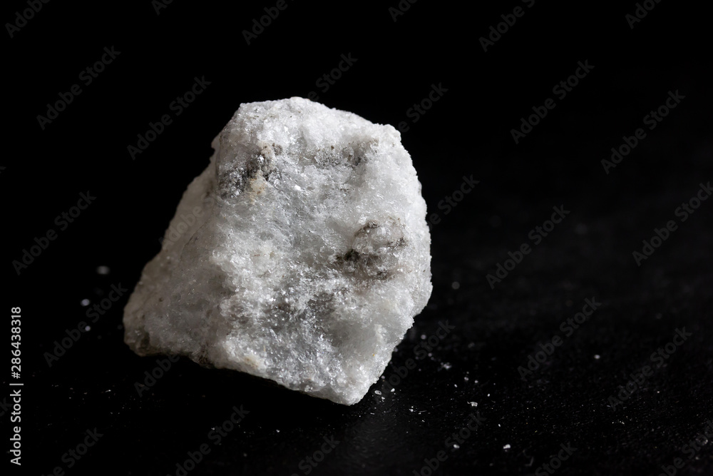 Gypsum(alabaster) stone isolate on black background Gypsum(alabaster) stone isolate on black background