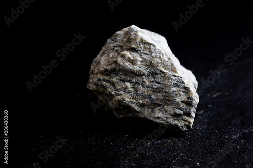 Photos gneiss Rock isolate on black background