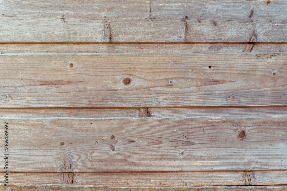 Naklejka premium Natural plank old wooden background. Old texture.