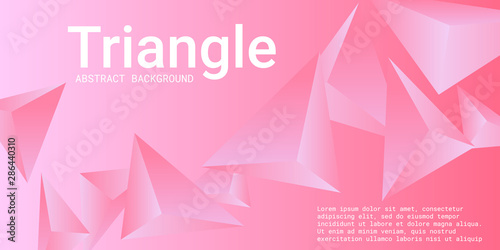 Triangle background. Abstract composition of triangular pyramids.
