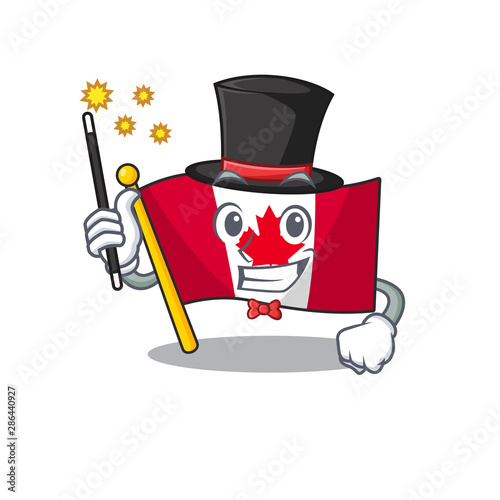 Magician flag canadian with in the character