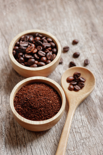 brown roasted coffee bean for healthy drink 