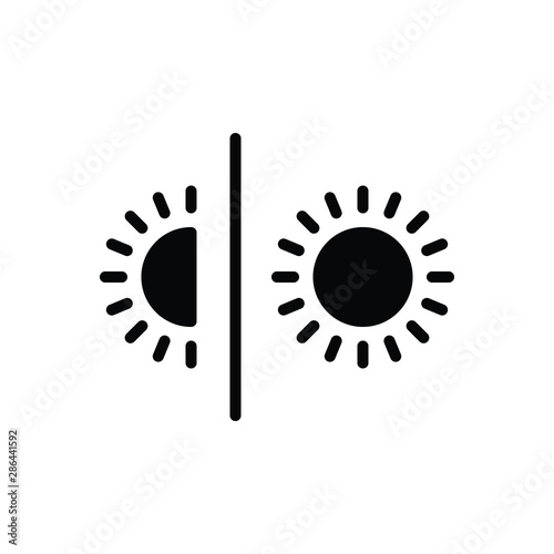 Black solid icon for vary change