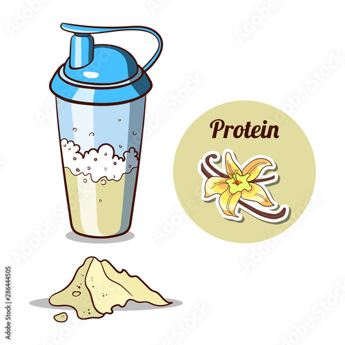 Shaker Vanilla Protein Powder