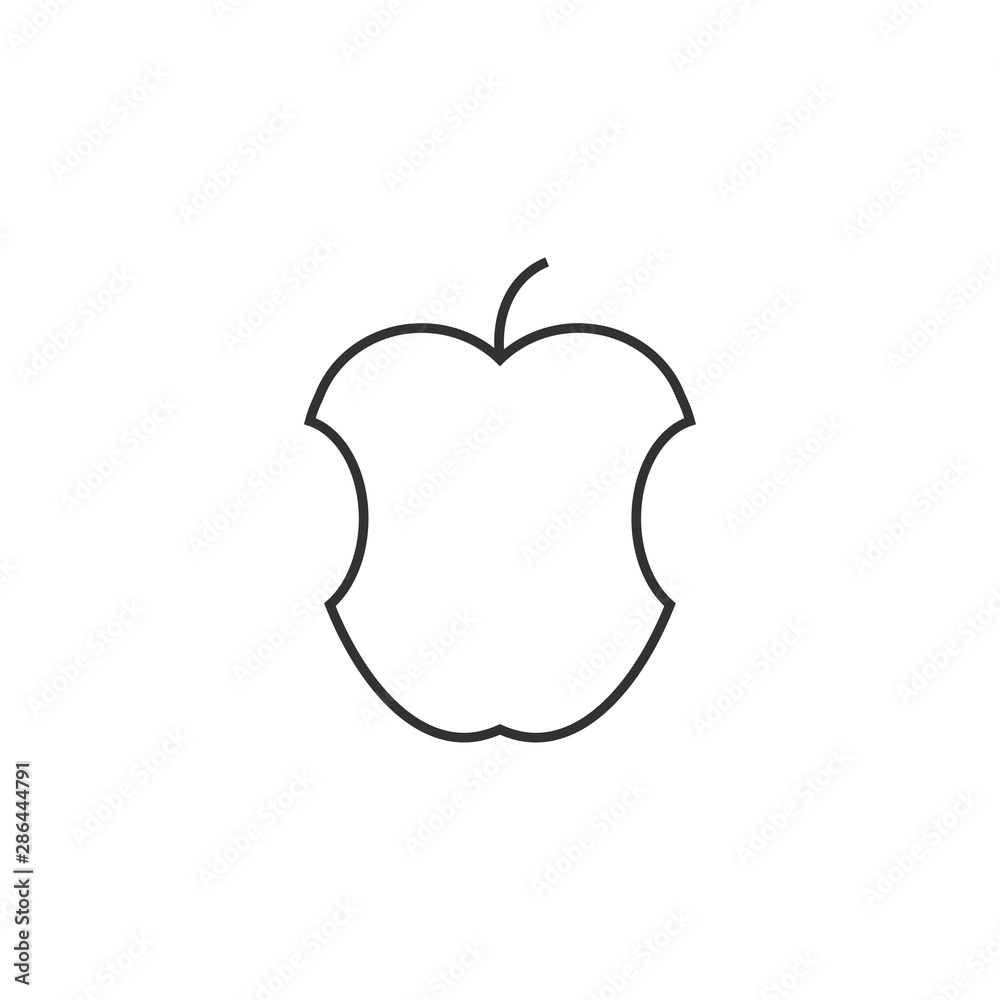 Apple, fruit icon. Vector illustration, flat design. Apple, fruit icon. Vector illustration, flat design.