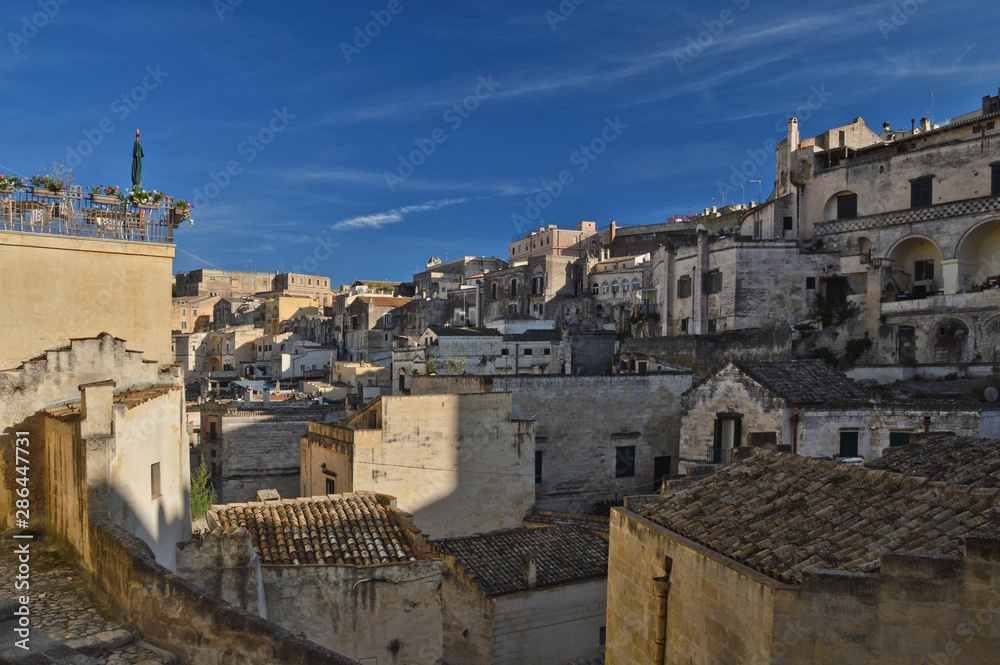 A tourist trip to the old Sicilian city of Matera, Italy