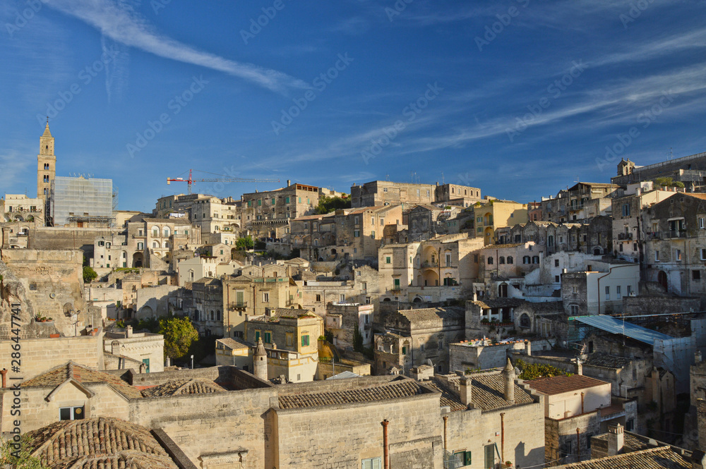 A tourist trip to the old Sicilian city of Matera, Italy