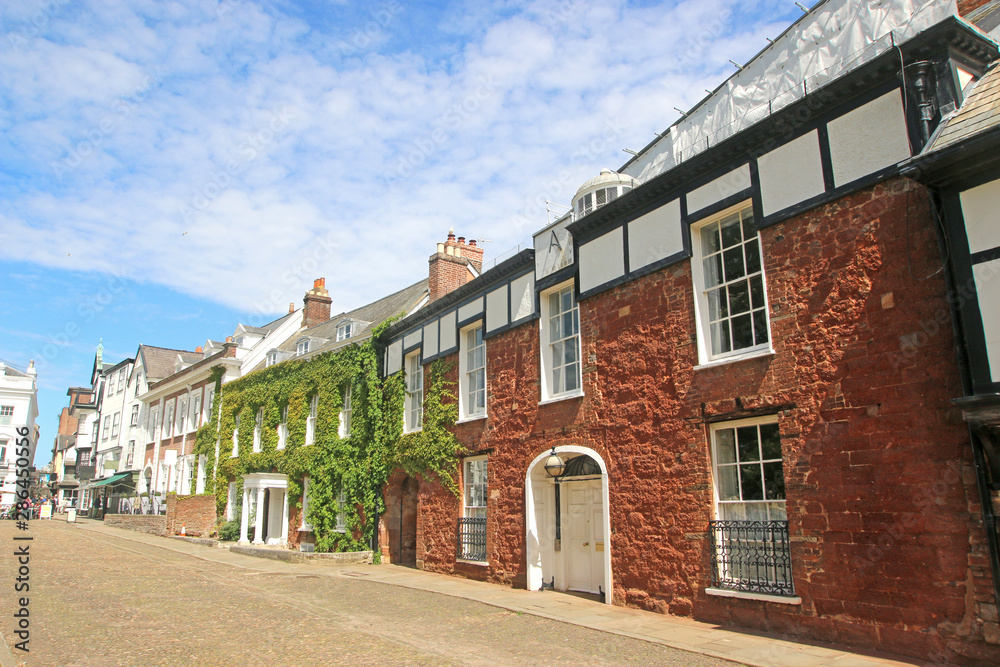 Street in Exeter Cathedral Close