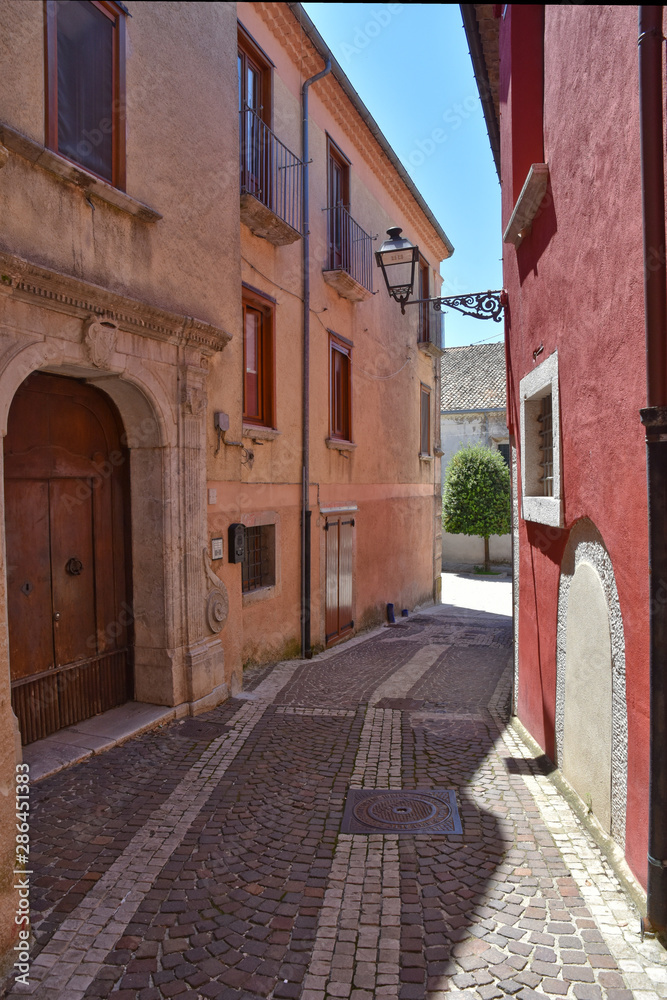 Fototapeta premium A tourist trip to Nusco, a small town in the Campania region of Italy