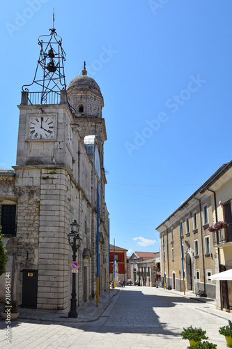 A tourist trip to Nusco, a small town in the Campania region of Italy photo