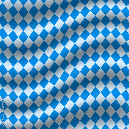 Oktoberfest blue checkered flag background