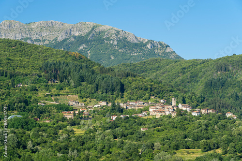 Panoramic view of San Romano in Garfagnana  Tuscany