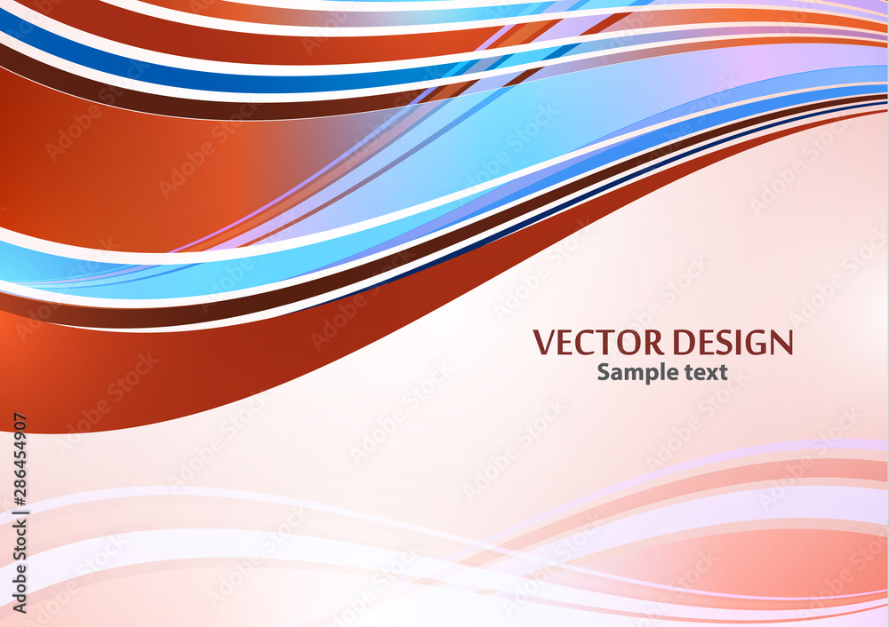 Bright color elegant lines abstract waves. Element of modern business design. Bright color elegant lines abstract waves. Element of modern business design.
