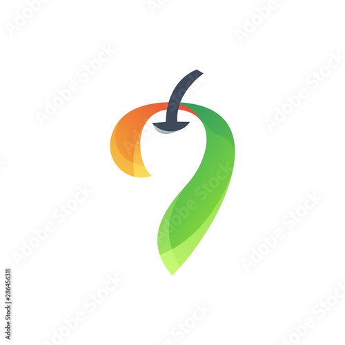 fruit logo design vector illustration
