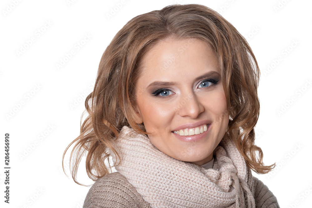 Close up portrait of beautiful young woman Close up portrait of beautiful young woman
