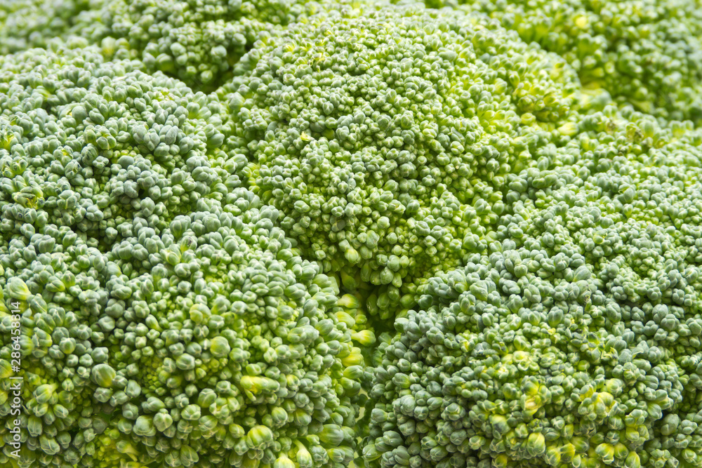 Closeup of broccoli texture for background