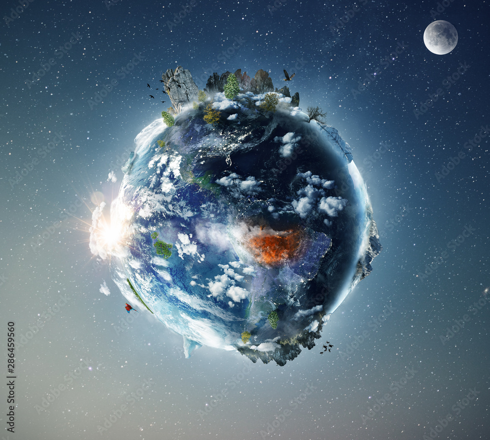 Amazon tropical forest in fire Stock Photo | Adobe Stock