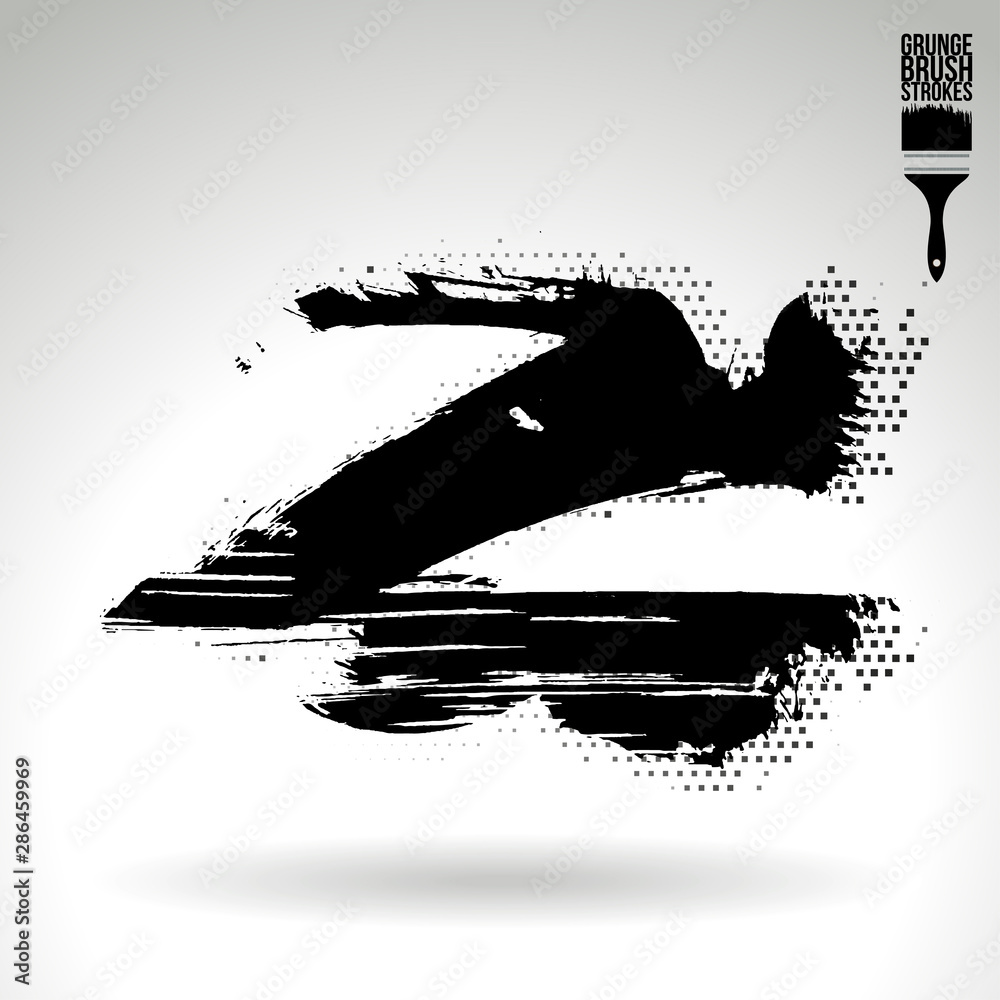 Black brush stroke and texture. Grunge vector abstract hand - painted element. Underline and border design. Black brush stroke and texture. Grunge vector abstract hand - painted element. Underline and border design.