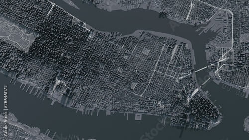 Manhattan 3d map