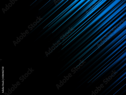 Abstract blue background with light lines. Speed motion design. Dynamic sport texture. Technology stream  illustration