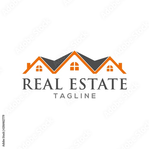 real estate logo, home logo vector design