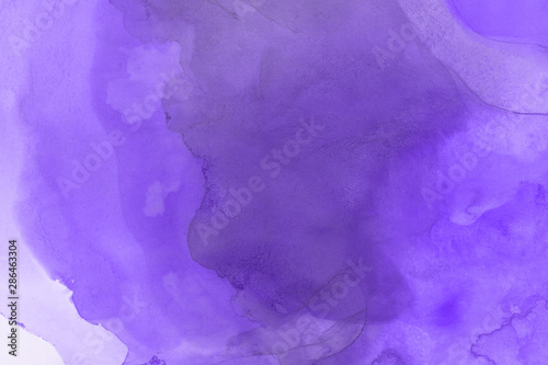 Hand painted alcohol ink background. Abstract delicate violet texture. Contemporary feminine wallpaper. 