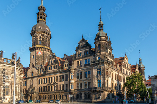 Hausmannsturm und Residenzschloss in Dresden