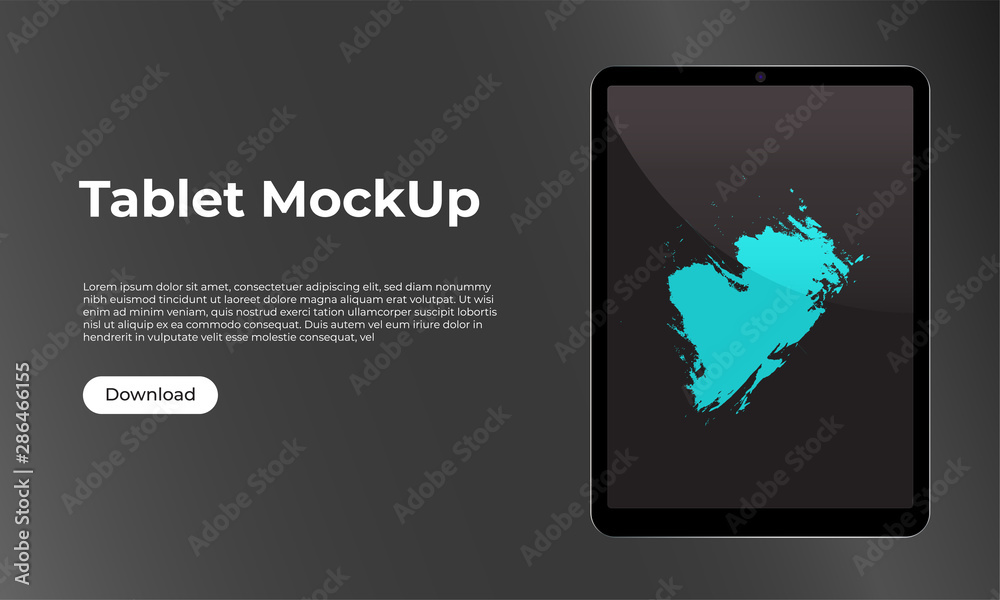 Realistic stylish detailed black tablet mockup for user experience, ux, ui, gui. Template for websites, landing pages, application presentations. Realistic stylish detailed black tablet mockup for user experience, ux, ui, gui. Template for websites, landing pages, application presentations.