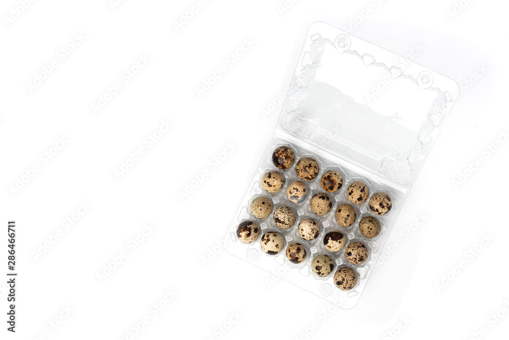 Quail eggs isolated on white background. Quail eggs isolated on white background.