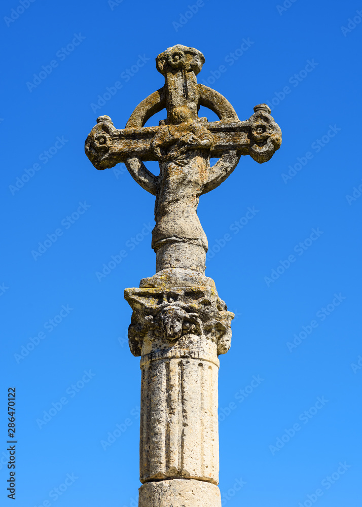 catholic cross of Camino de Santiago,Spain