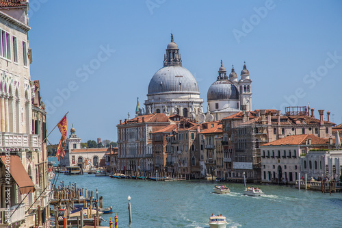 Views of streets and canals in Venice Italy