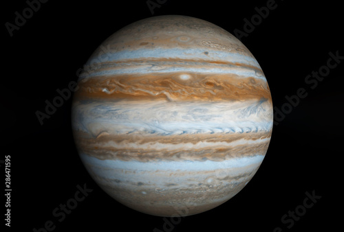 Fototapeta Planet Jupiter, on a dark background Elements of this image were furnished by NA