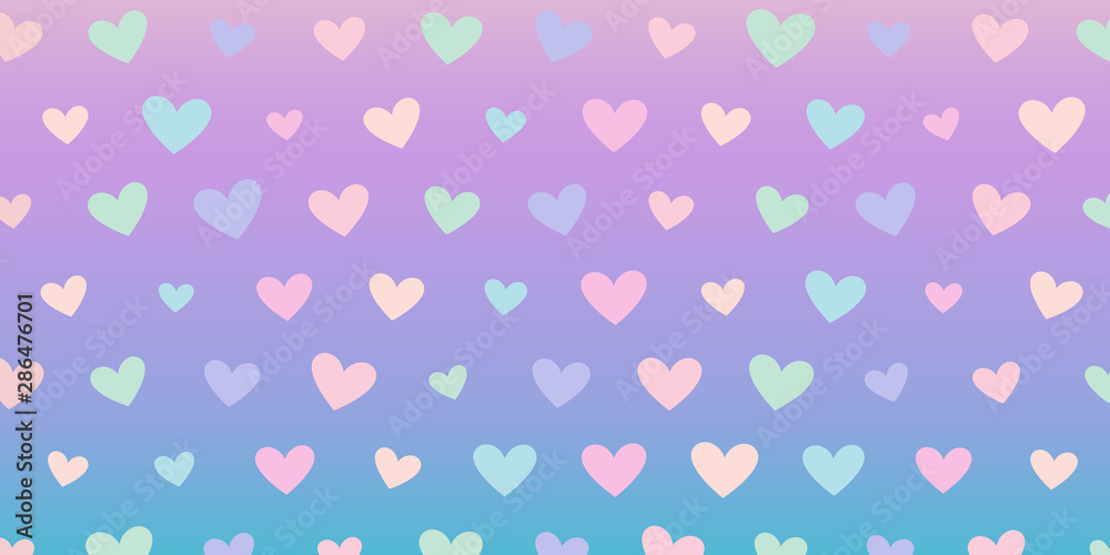 Simple pretty background with cute flat hearts Simple pretty background with cute flat hearts