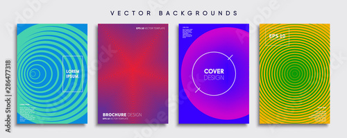 Minimal Vector cover designs. Future Poster template.
