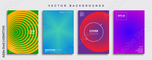 Minimal Vector cover designs. Future Poster template.