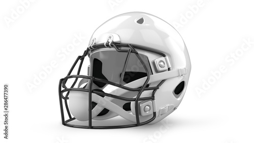 American Football Helmet Isolated on White