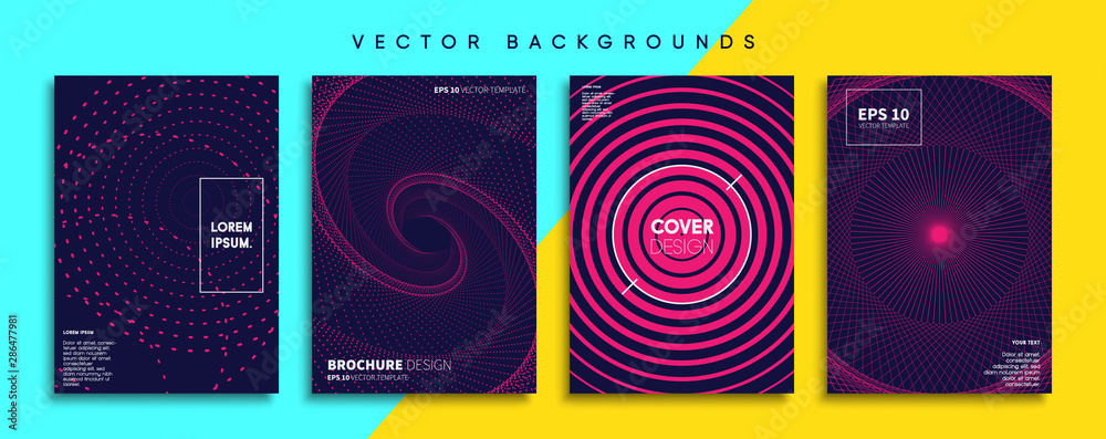 Minimal Vector cover designs. Future Poster template.